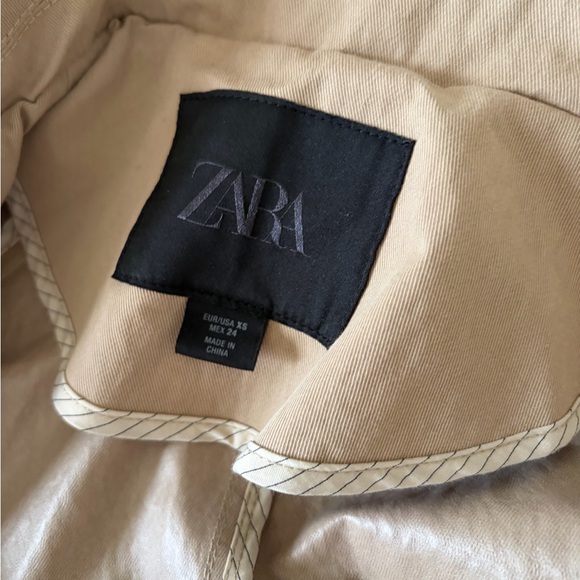 Zara Beige Trench Coat - Picture 9 of 9